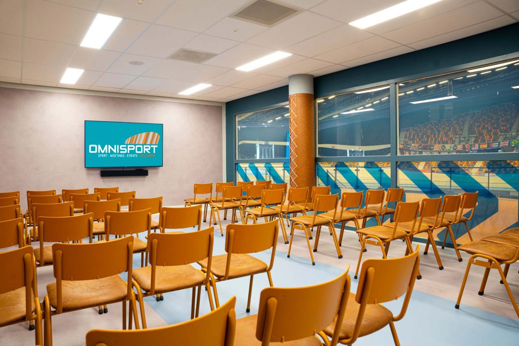 uitzicht baanwielrennen, vergaderen met een uitzicht, inspirerende locatie vergaderen