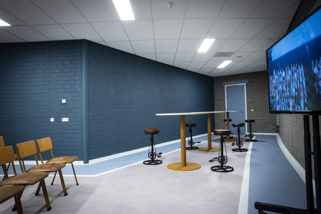 vergaderruimtes sportfoyer, workoutroom, sportieve vergaderlocatie